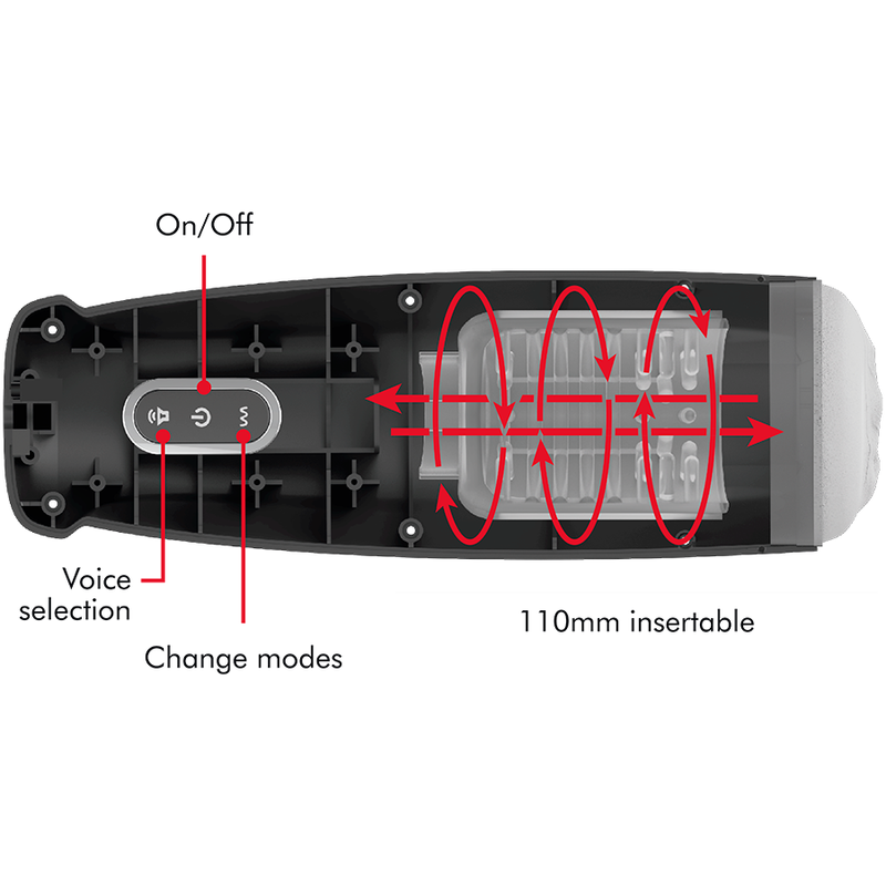 JAMYJOB Tornado 360 Rotate Tech Stroker - Dispositif de Plaisir Personnel Innovant