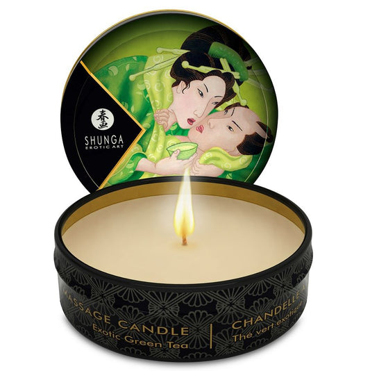 SHUNGA - MINI CARESSE À LA BOUGIE DE MASSAGE THE VERT 30 ML