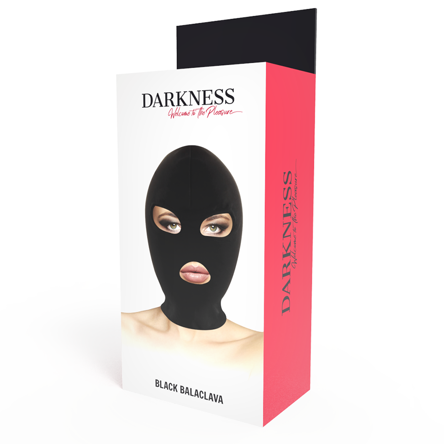 DARKNESS - BLACK MOUTH AND EYE BDSM SUBMISSION MASK