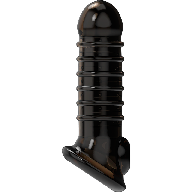 VIRILXL - BLACK V15 PENIS EXTENSION AND SHEATH