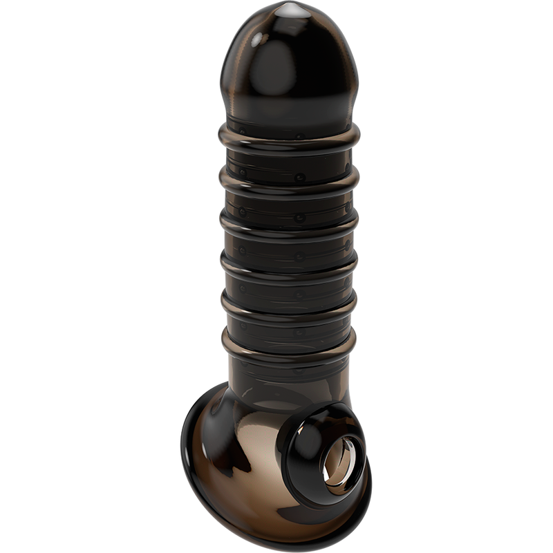 VIRILXL - BLACK V15 PENIS EXTENSION AND SHEATH